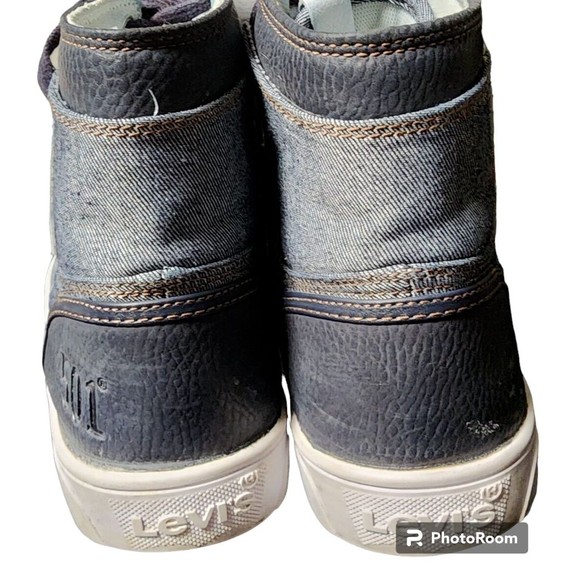 Levi's 501 Mason Denim Hi Top Sneakers Size 11 - Picture 3 of 8